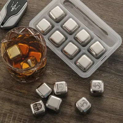 8 Pcs Stainless Steel Ice-Cubes Pepadia Online Shop