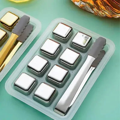 8 Pcs Stainless Steel Ice-Cubes Pepadia Online Shop