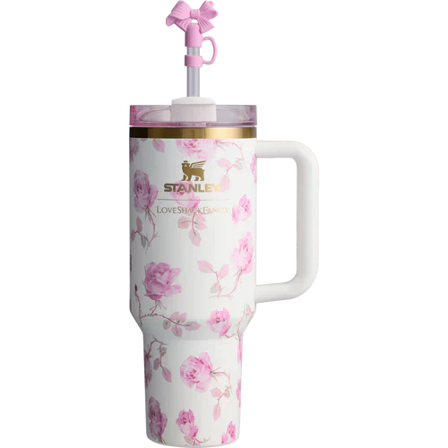 The Stanley x LoveShackFancy Quencher | 40 OZ | Ribbon Rosa Pepadia Online Shop