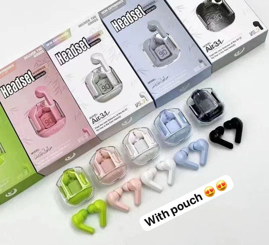 Air31 Earbuds Wireless Transparent Bluetooth Pepadia Online Shop