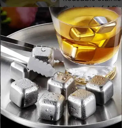 8 Pcs Stainless Steel Ice-Cubes Pepadia Online Shop