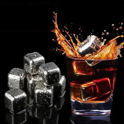 8 Pcs Stainless Steel Ice-Cubes Pepadia Online Shop